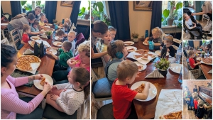 Tor przeszkód i i wizyta przedszkolaków w Pizzerii Verona
